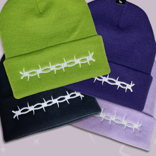 Glow in the Dark Barbed Wire Beanie